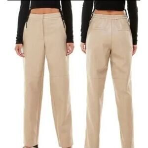WAYF Faux Leather Trousers, L, NWOT